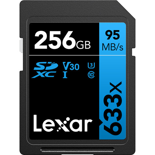 Lexar Professional 633x Carte SD 256 Go, Carte SDXC UHS-I, Jusqu'à