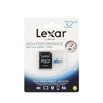 Lexar Carte Micro SD 32 Go, Carte Mémoire microSDHC + Adaptateur SD, microSD  Vitesse de Lecture